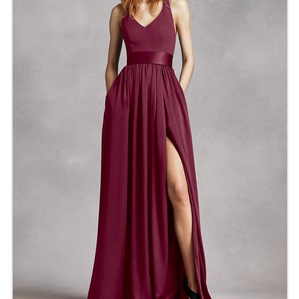 ***Champagne colored Vera Wang Bridesmaid dress